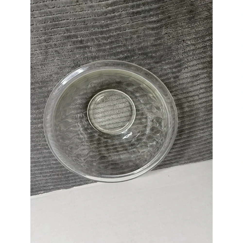 Vintage Pyrex 322 1 Qt Clear Glass Round Nesting/Mixing Bowl 3